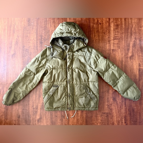 Polo Ralph Lauren Goose Down Green Jacket Coat Men’s M Medium Hood Hooded Zip - Picture 2 of 14